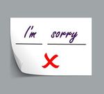 Blanks filled in with I'm Sorry - WRONG!